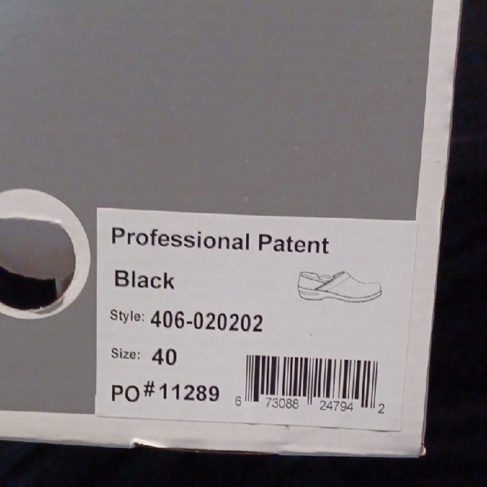 Dansko Professional Patent Black Mules